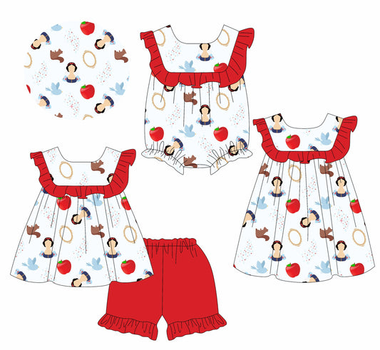 Baby Girl Princess Apple Sibling Romper Dress Set ( Moq 5 Each Style ) 1.14