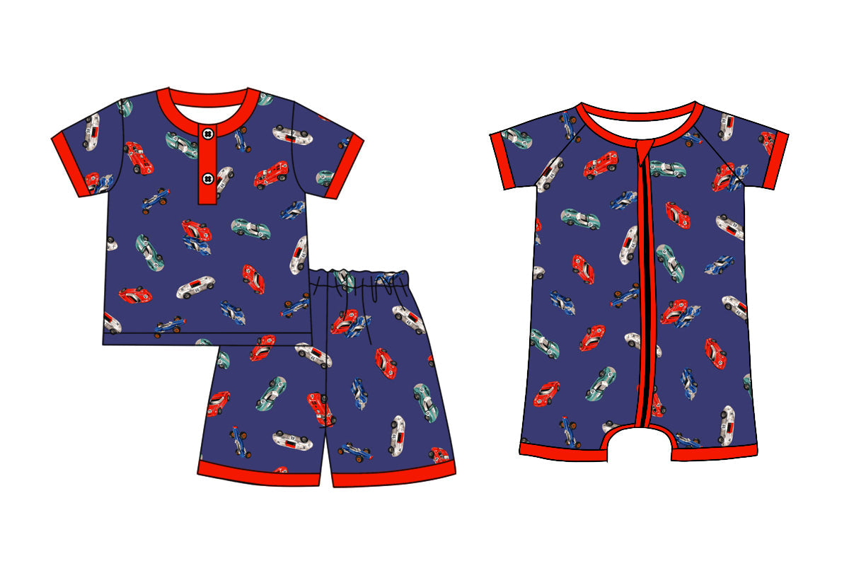 Baby Boy Short Sleeves Car Sibling Romper Set ( Moq 5 Each Style ) 3.4