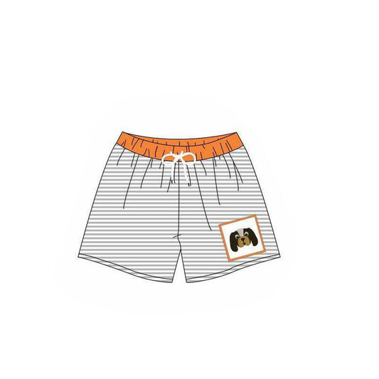Baby Boy Stripes Dog Team Swim Trunks Swimwear ( Moq 5 )