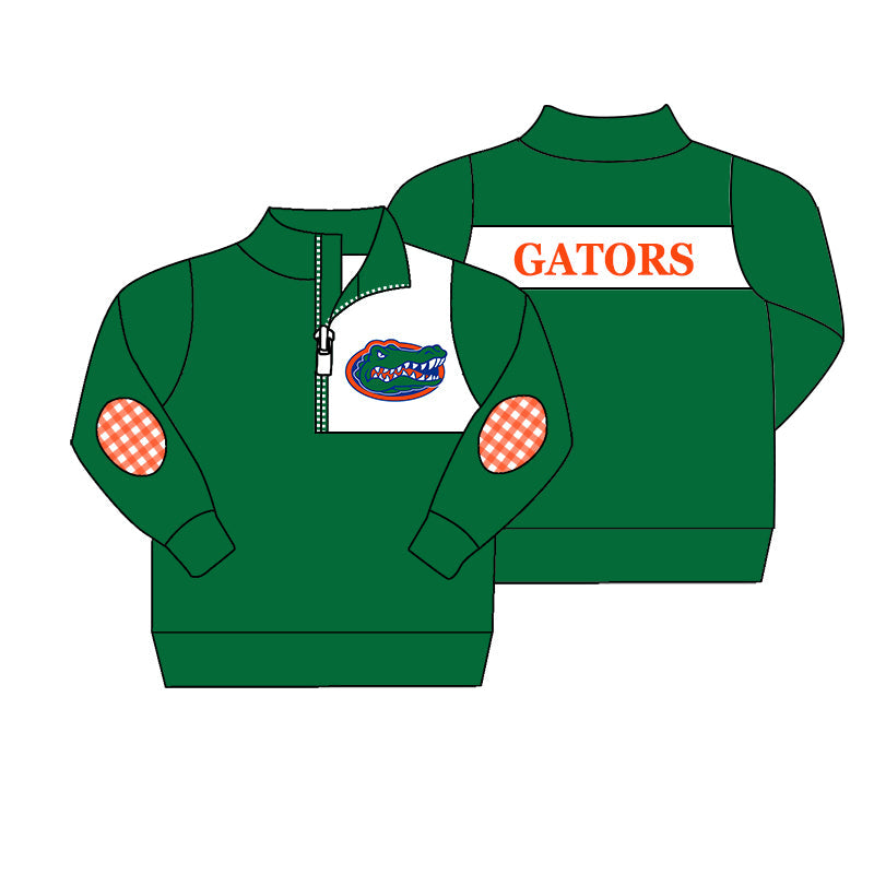 ( Moq 5 each style ) Baby Boy Girl Team Football Sibling Green Shirt Dress Set 8.19