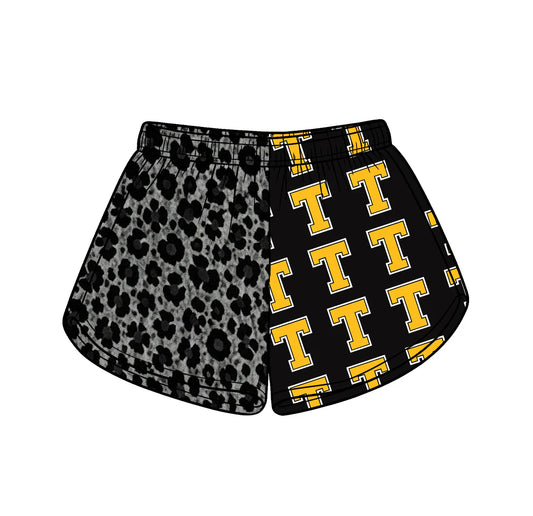 ( Moq 5 ) Baby Girls Kids T Leopard Team Shorts Summer Clothes