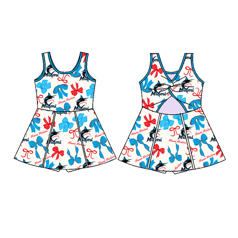 ( Moq 5 each style ) Baby Girl Team Bows Sibling Dress Set 5.22