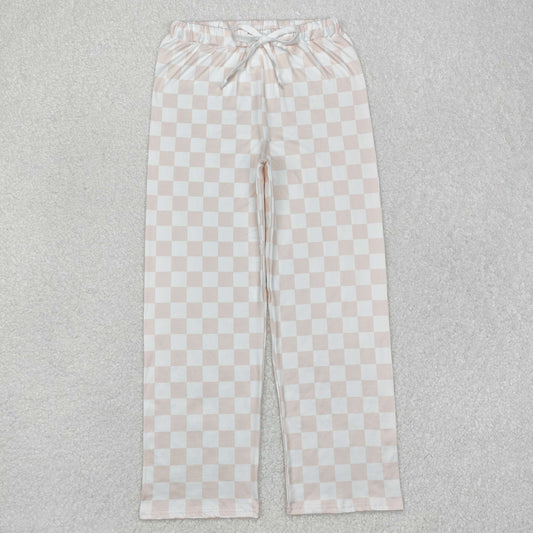Adult Women Checkered Bottom Pants Pajamas