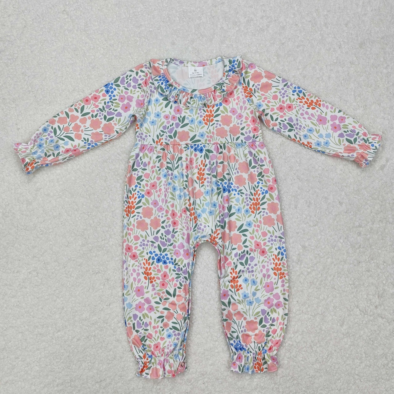 Baby Girl Long Sleeves Flower Sibling Romper Dress Clothes