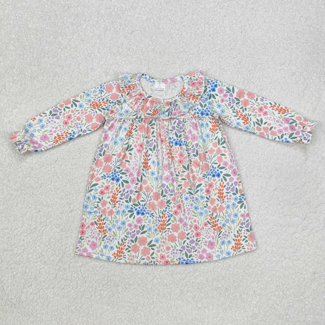Baby Girl Long Sleeves Flower Sibling Romper Dress Clothes
