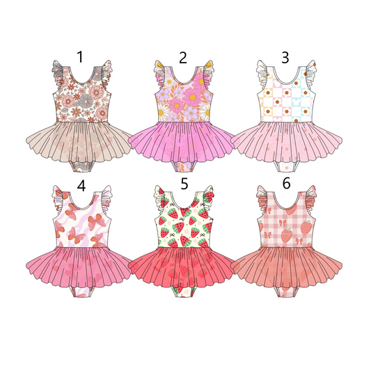 Baby Girl Short Sleeves Flower Sibling Romper ( Moq 5 Each Style ) 3.3