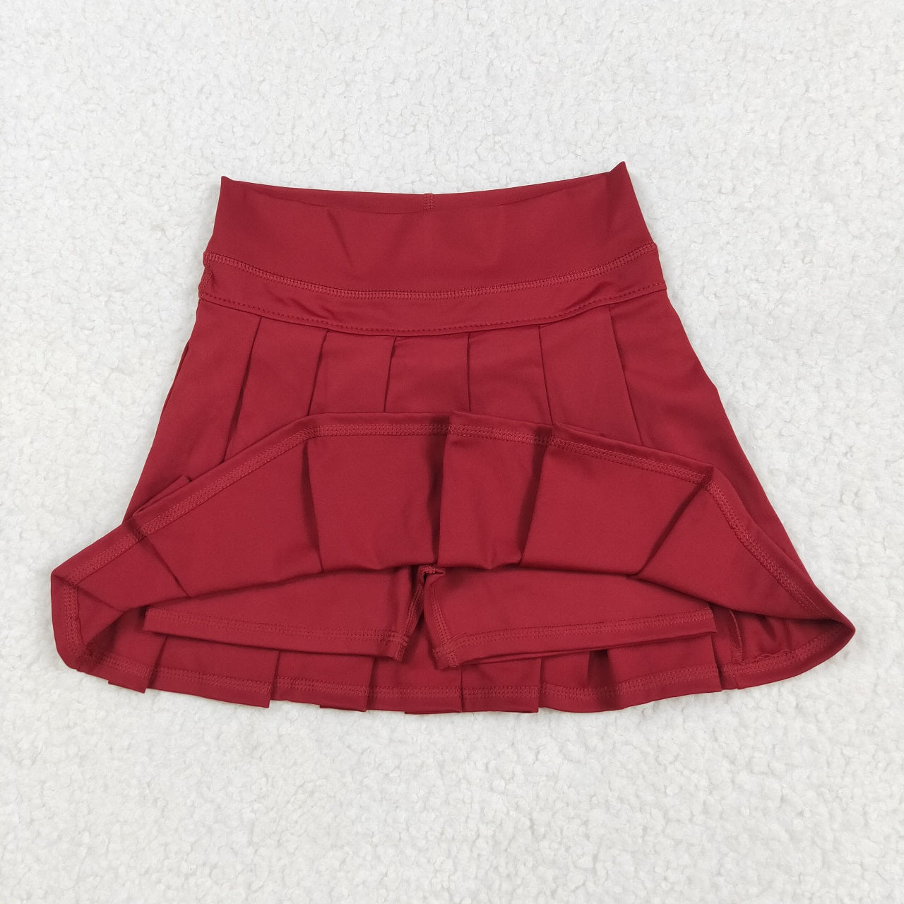 Baby Girl Long Sleeves Drips Hoodie Shirt Red Yoga Active Skort Team Set RTS