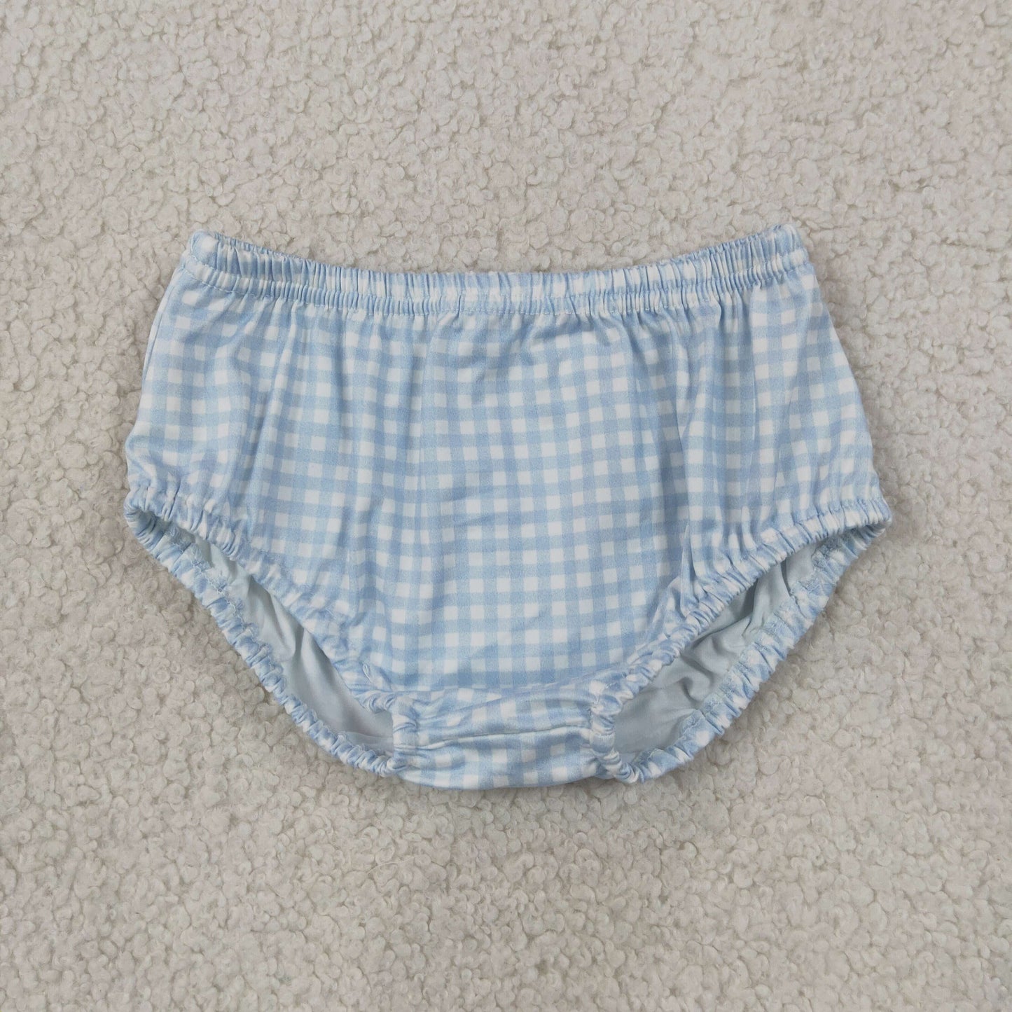 Baby Toddler Kids Blue Plaid Bummie Shorts Bottoms Clothes RTS