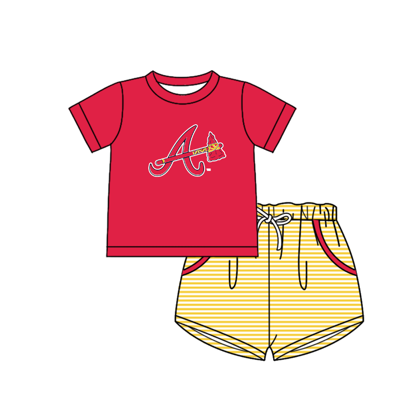 ( Moq 5 Each Style ) Baby Boys Girls Kids Team Sibling Red Stripes Rompers Sets