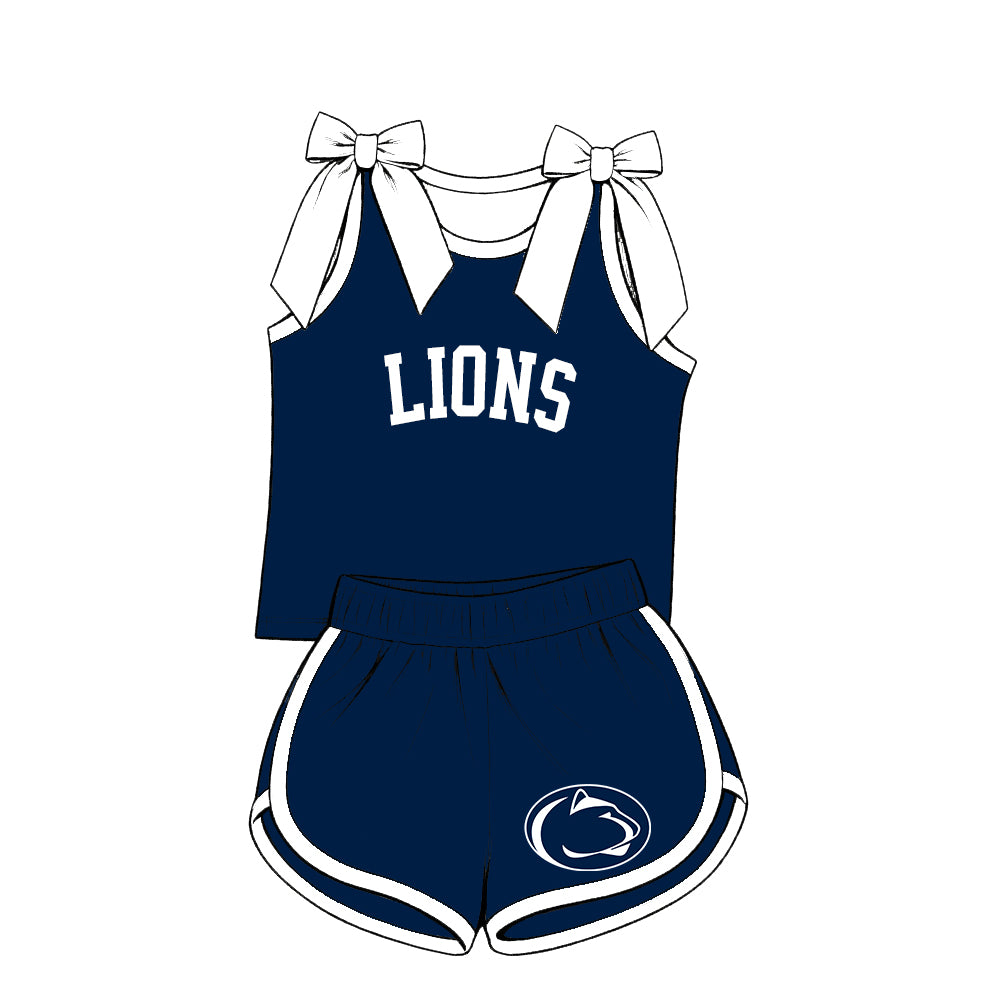 ( Moq 5 ) Sibling Baby Girls Kids Sleeveless Bows Shirt Shorts Team Set Clothes