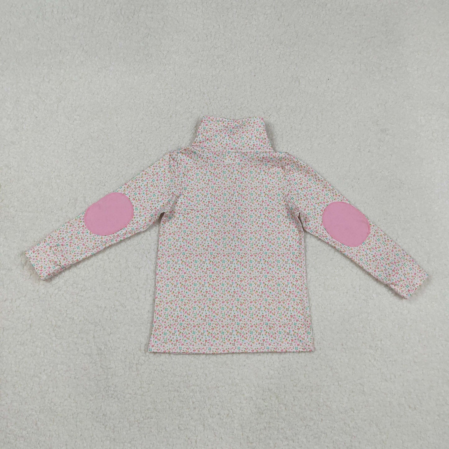 Baby Girl Long Sleeves Floral Zipper Pullover Shirt Tops RTS