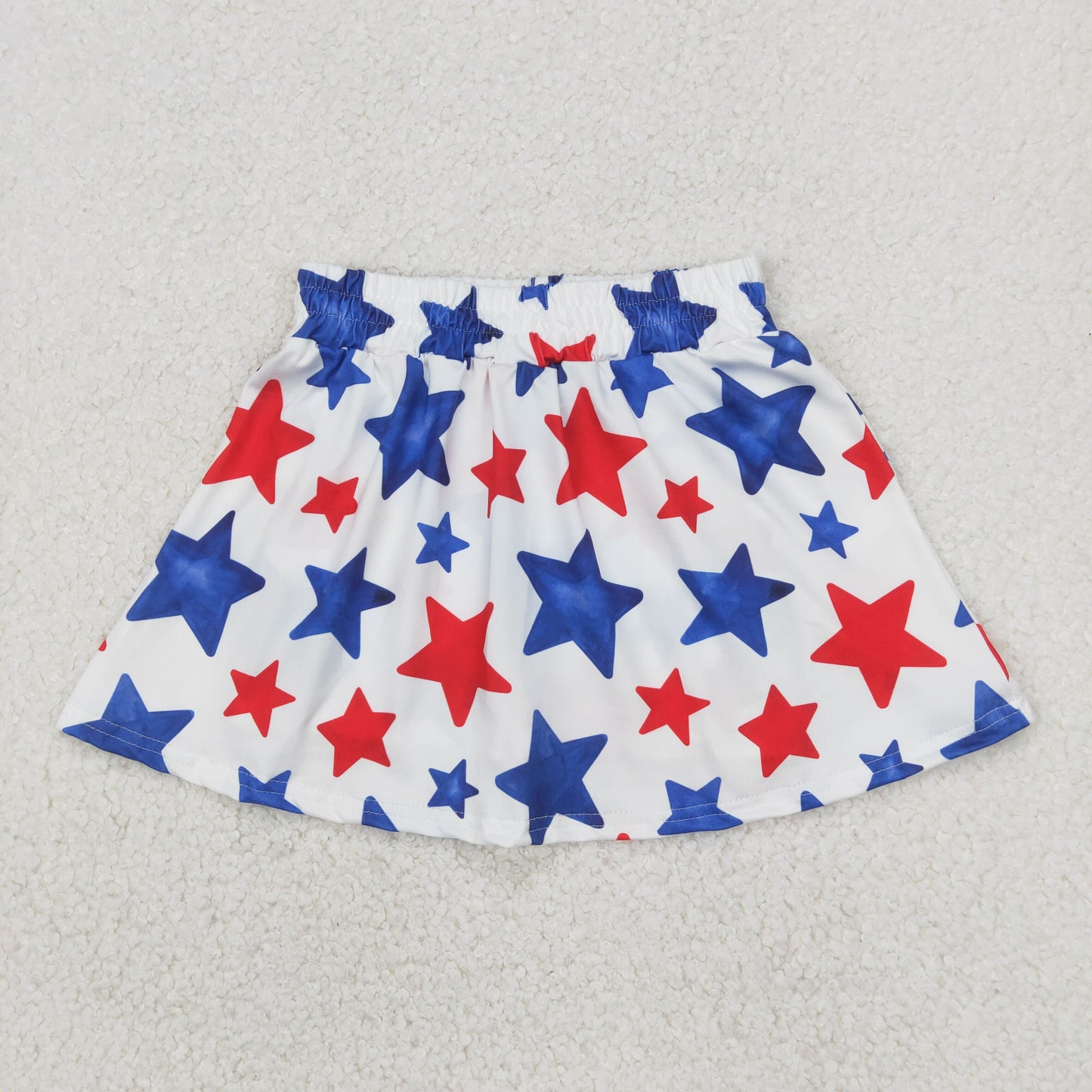 Baby Girl Summer July 4th Stars Skirt Shorts Skorts