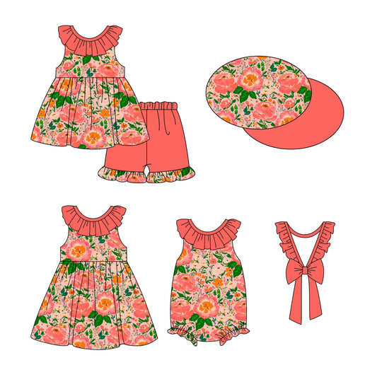 Baby Girl Flower Sibling Romper Dress Set ( Moq 5 Each Style ) 1.3