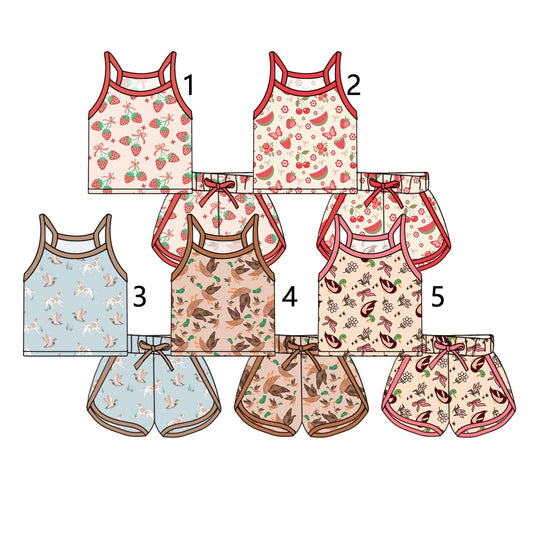 Baby Girl Sleeveless Strawberry Ducks Sibling Set ( Moq 5 Each Style ) 3.5