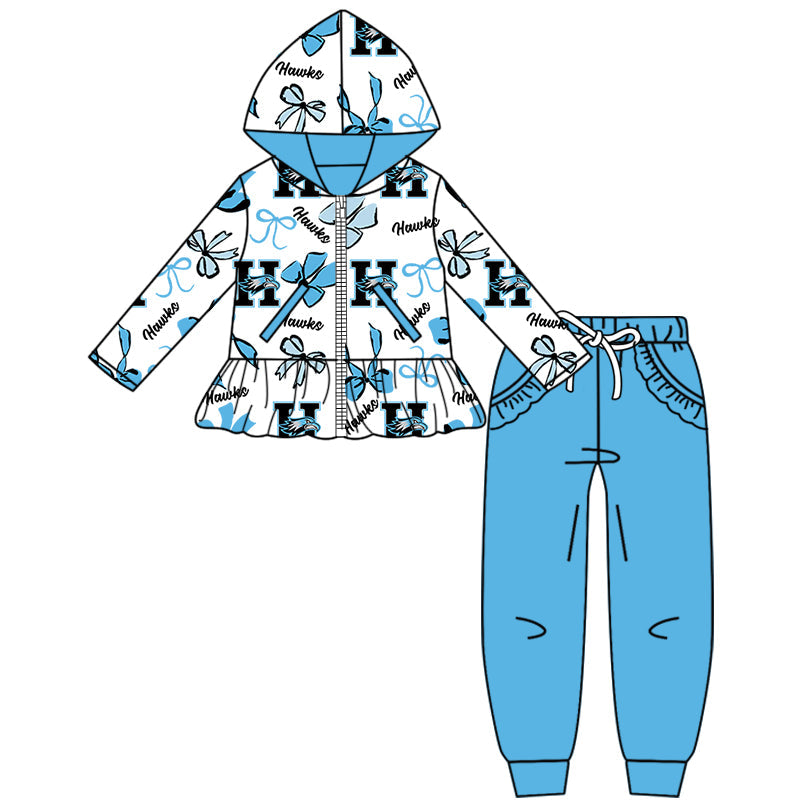 ( Moq 5 each style ) Baby Boy Girl Team Cheer Sibling Shirt Bows Dress Set 8.13