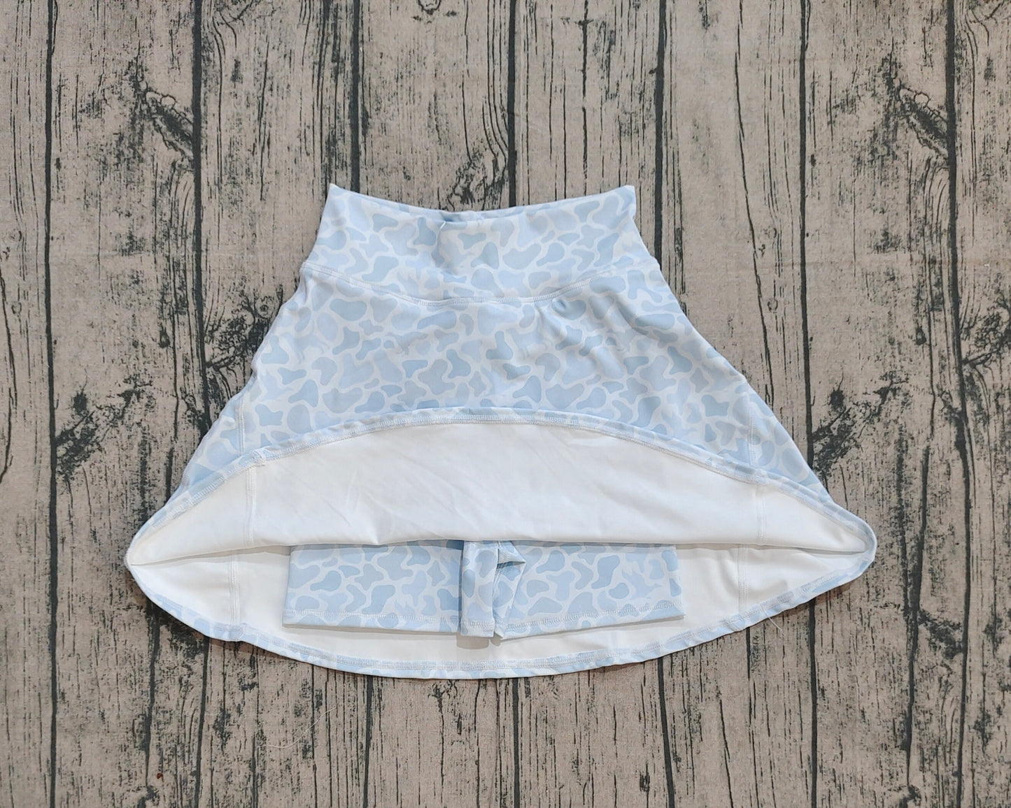 ( No moq ) Preorder Adult Women Light Grey Camo Skorts Summer Yoga Acitve Bottom