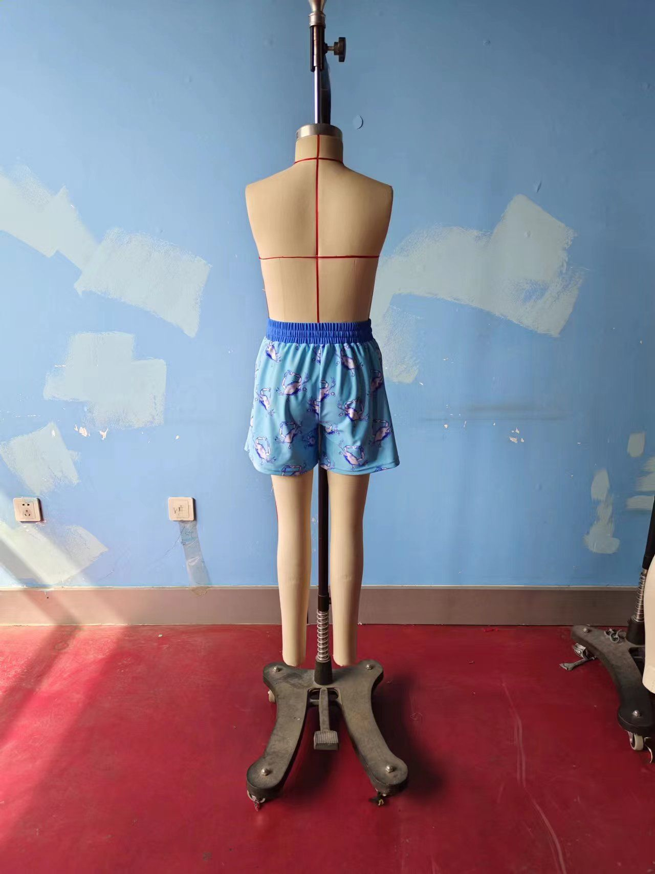 Baby Boy Crabs Blue Swim Trunks Shorts