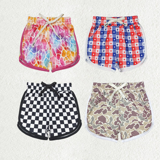 Baby Girl Toddler Camo Plaid Shorts Bottoms Sibling Clothes RTS