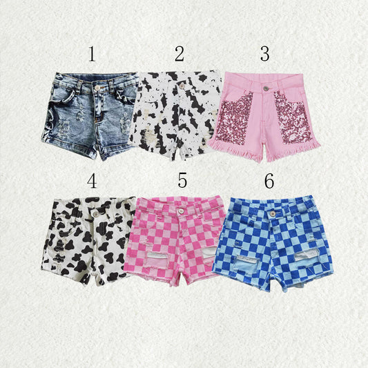 Baby Girl Toddler Denim Shorts Bottoms Sibling Clothes RTS