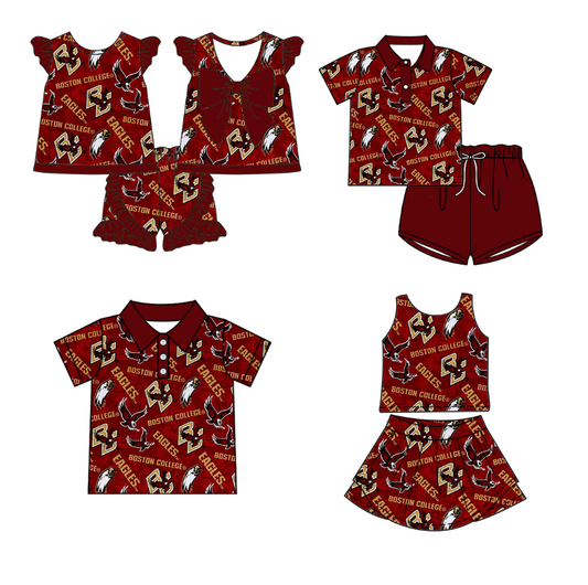 ( Moq 5 each style ) Baby Boy Girl BC Team Sibling Shirt Set