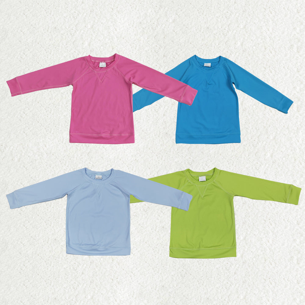 Baby Girl Long Sleeves Colorful Yoga Active Sibling Shirt Tops RTS