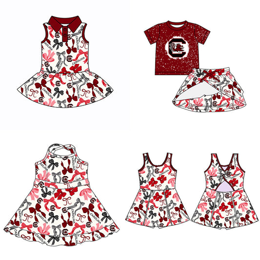 ( Moq 5 each style ) Baby Girl Team Bows Sibling Dress Set 5.15