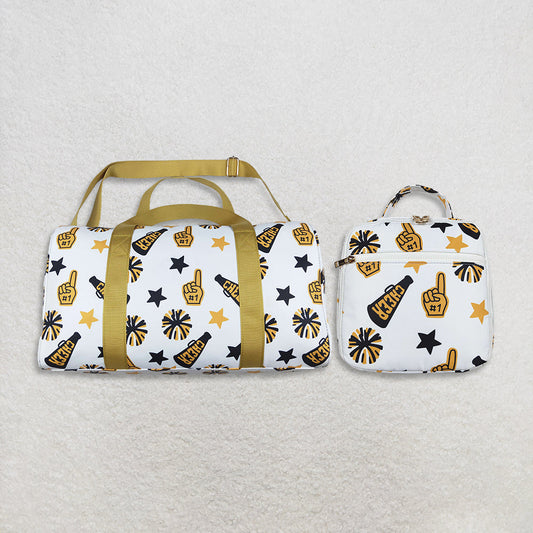 Sibling Kids Girl Adult Team Cheer Yellow Gym Bags Lunch Box Picnic Thermal Bag RTS