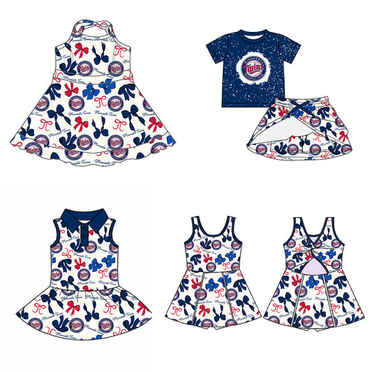 ( Moq 5 each style ) Baby Girl Team Bows Sibling Dress Set 5.21