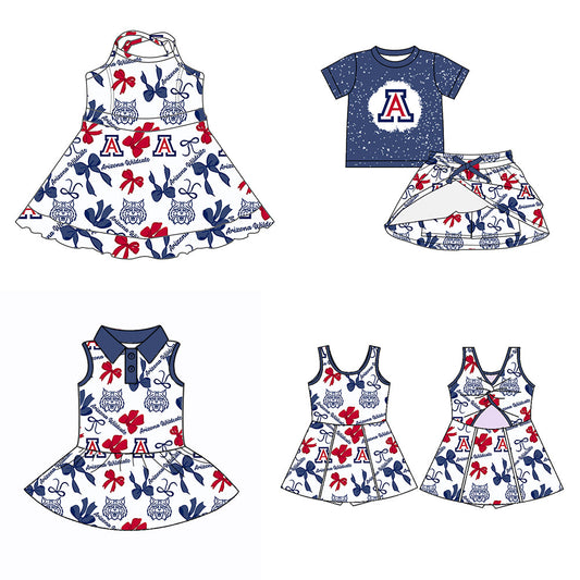 ( Moq 5 each style ) Baby Girl Team Bows Sibling Dress Set 5.24