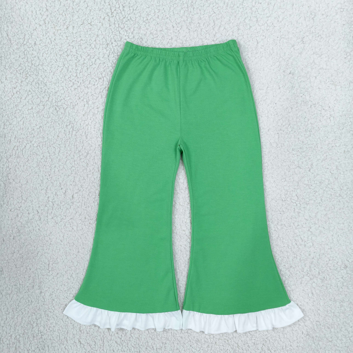Baby Girls Kids Green Bell Pants Bottoms Cotton Clothes RTS