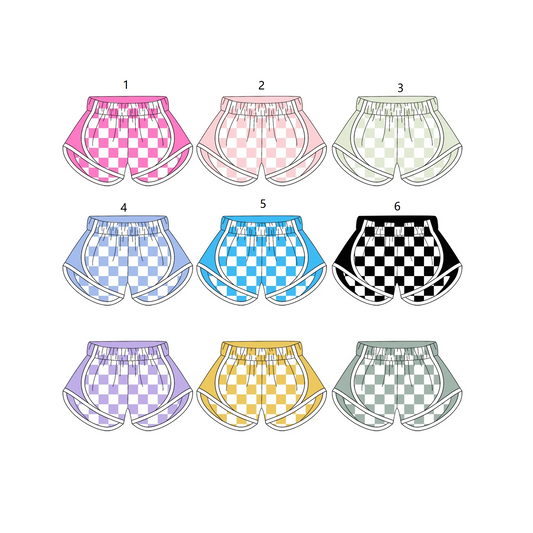 Baby Girl Summer Checked Shorts Bottoms Clothes ( Moq 5 Each Style ) 3.20