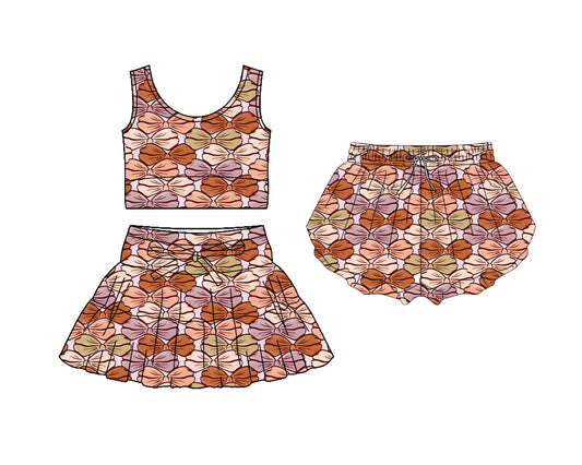 ( Moq 5 Each Style ) Sibling Baby Girl Kids Bows Summer Shorts Set