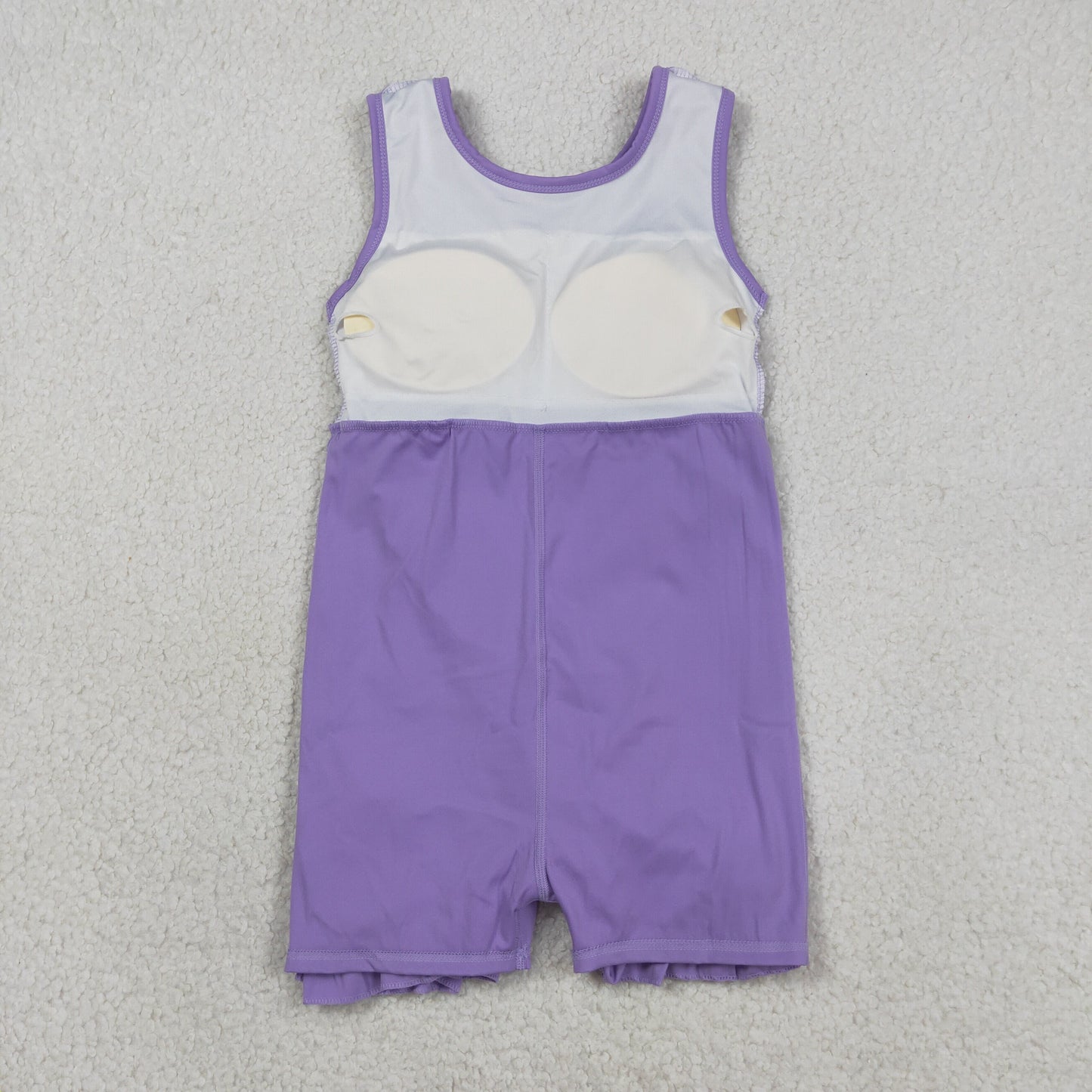 Baby Girls Kids Sleeveless Shorts Knee Length Purple Ruffle Dress Clothes RTS