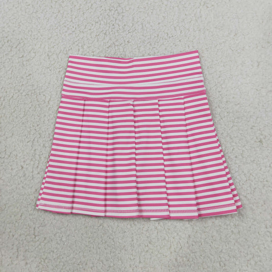 Baby Girls Kids Pink Stripes Skirt Shorts Bottoms Yoga Active Clothes RTS