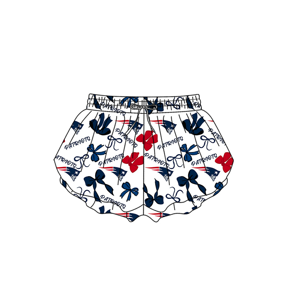 ( Moq 5 Each Style ) Baby Girls Toddler Navy Bows Sibling Team Shorts Dresses Set Clothing