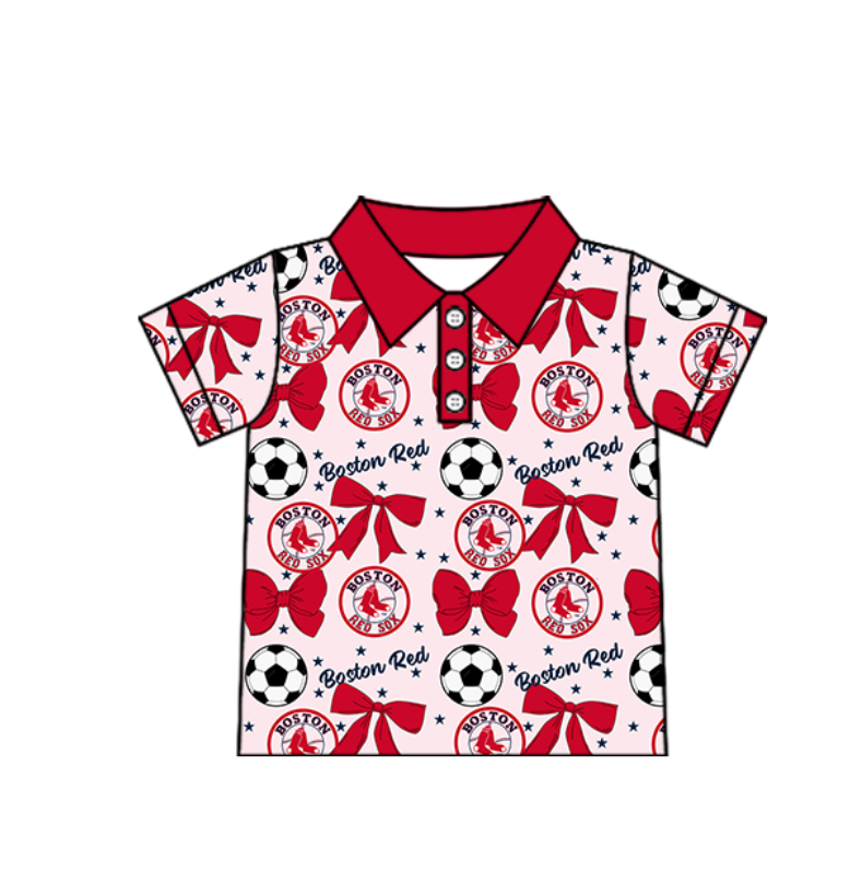 ( Moq 5 each style ) Baby Girl Toddler Team Stars Bows Soccer Sibling Shirt Dress Set