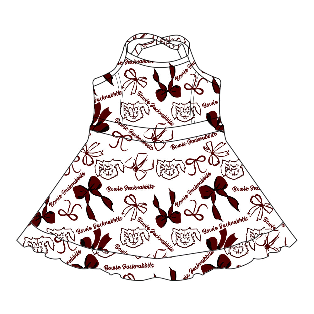 ( Moq 5 each style ) Baby Girl Toddler Team Bows Sibling Dress Set