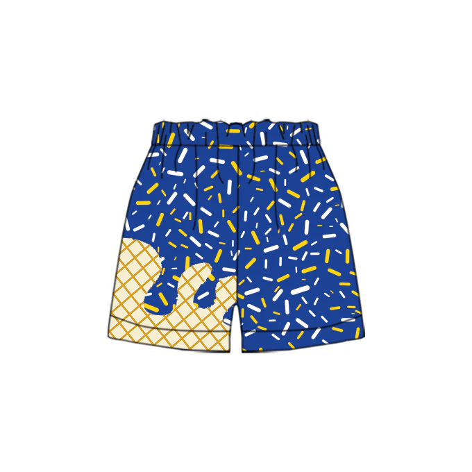 Baby Boy Summer Blue Team Sports Shorts ( Moq 5 )