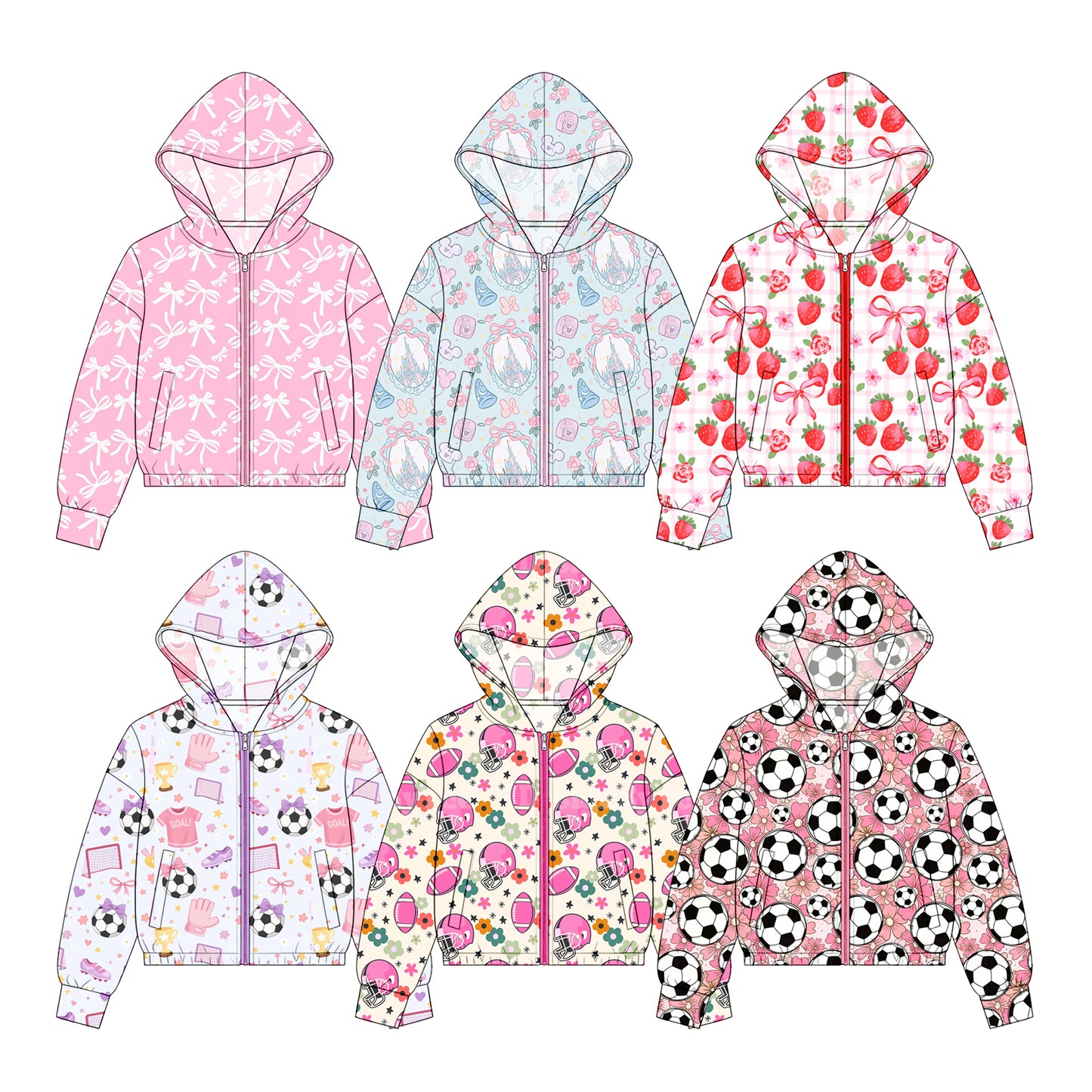( Moq 5 Each Style ) Sibling Baby Girls Kids Long Sleeves Hoodie Pockets Shirts Clothes