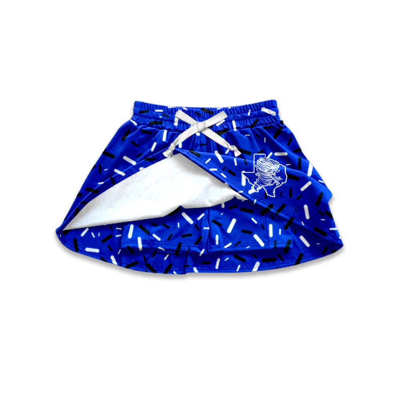 ( Moq 5 each style ) Baby Boy Girl Team Sibling Blue Drips Dress Shirt Shorts Pants 7.5