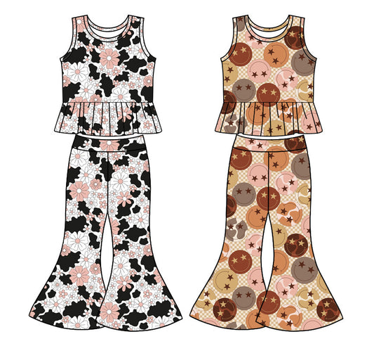 Baby Girl Flower Smile Sibling Pants Set ( Moq 5 Each Style ) 1.7