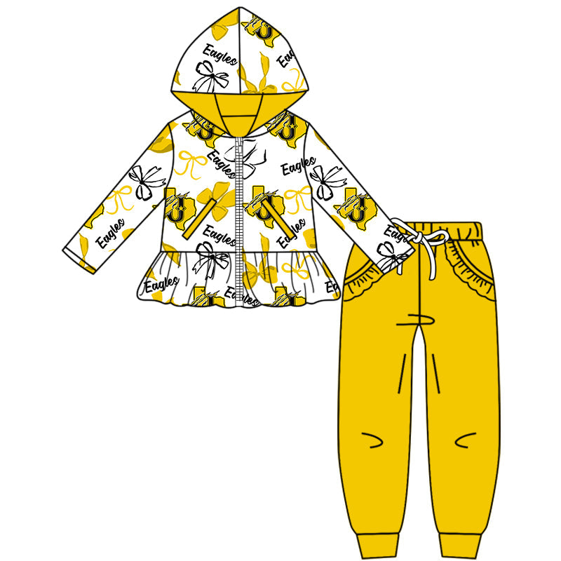 ( Moq 5 each style ) Baby Boy Girl Team Cheer Sibling Shirt Bows Dress Set 8.12