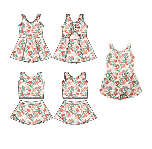 Baby Girl Sleeveless Flower Sibling Jumpsuit Dress Set ( Moq 5 Each Style ) 3.19
