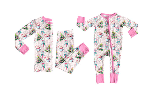 ( Moq 5 Each Style ) Baby Girl Toddler Christmas Tree Sibling Romper Set