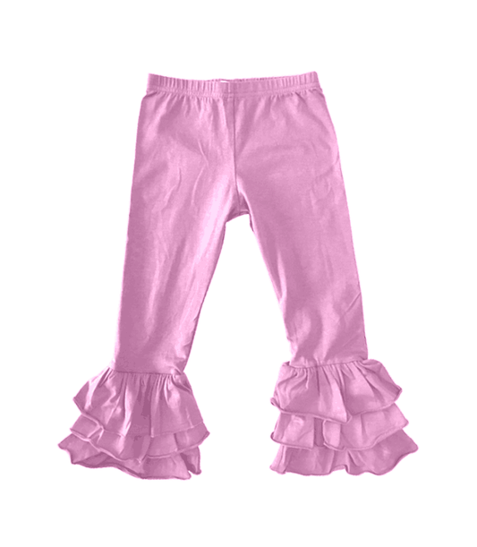Baby Girl Pink Cotton Legging Ruffle Pants ( Moq 5 )