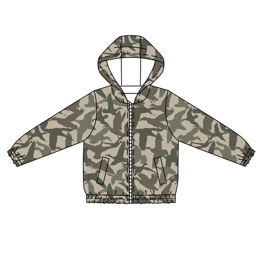 Baby Boy Long Sleeves Ducks Hoodie Coat