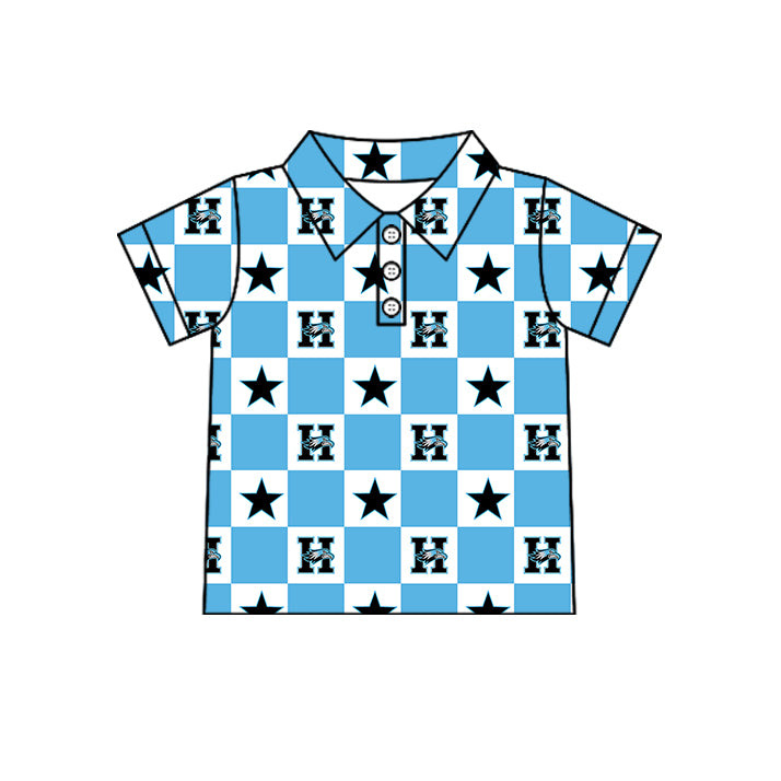 ( Moq 5 Each Style ) Baby Boys Girls Toddler Bows Team Sibling Shorts Dress Shirt Blue Set Clothes