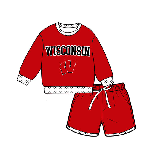 ( Moq 5 ) Baby Girls Kids Long Sleeves Shirt Shorts Team Set Clothes