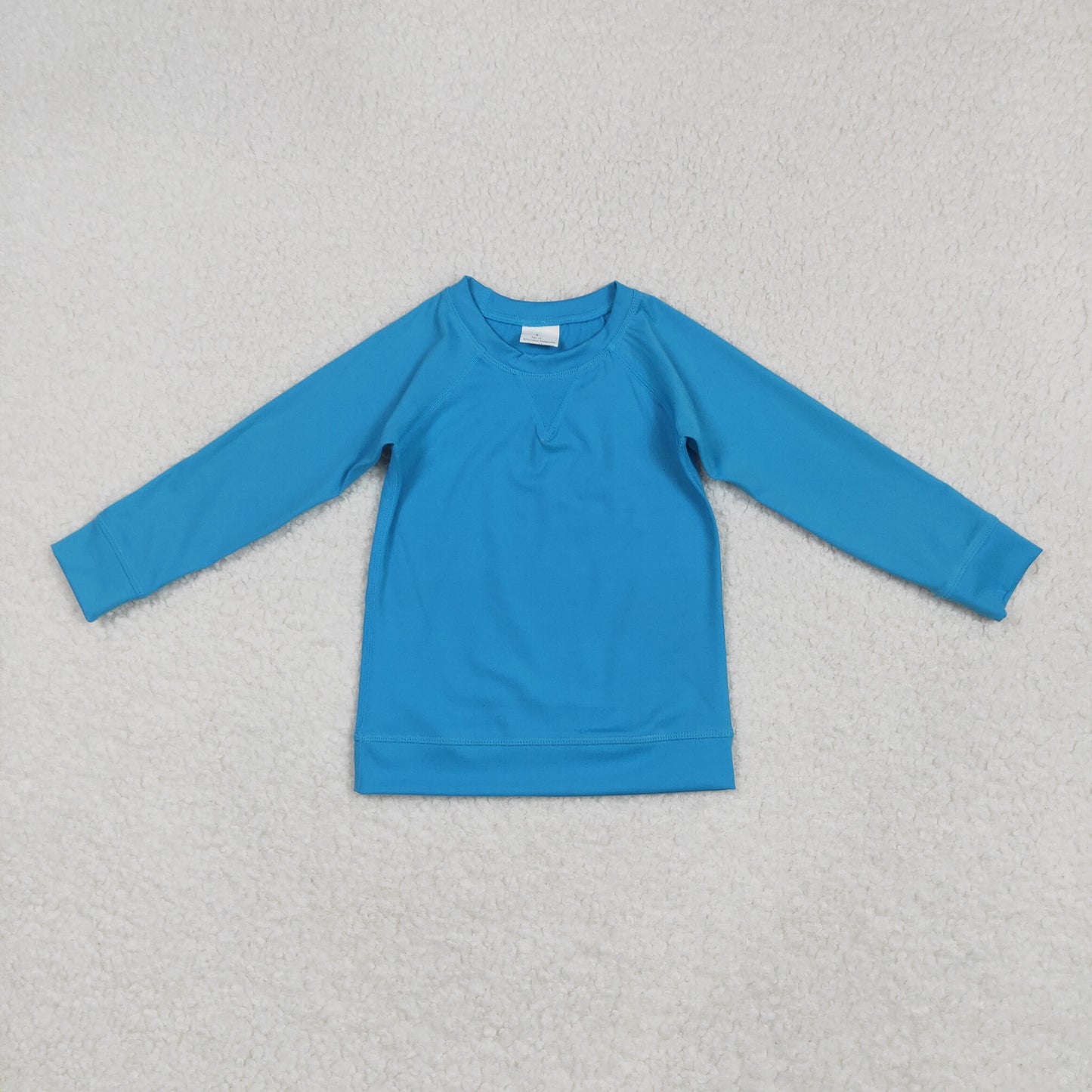 Baby Girl Toddler Long Sleeves Dark Blue Yoga Active Shirt Tops RTS