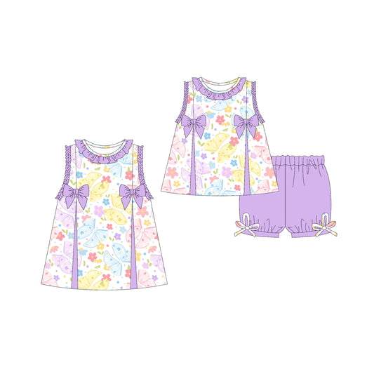 Baby Girl Sleeveless Bows Flower Sibling Dress Set ( Moq 5 Each Style ) 3.21